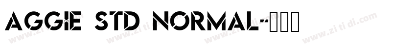 Aggie Std Normal字体转换